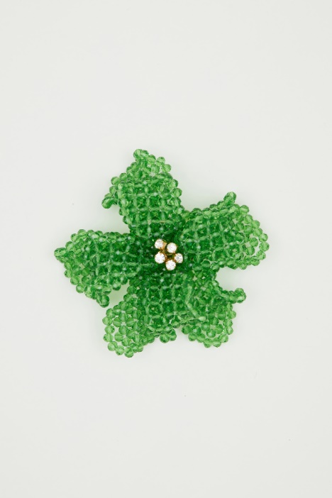 Beaded flower brooch Intrend