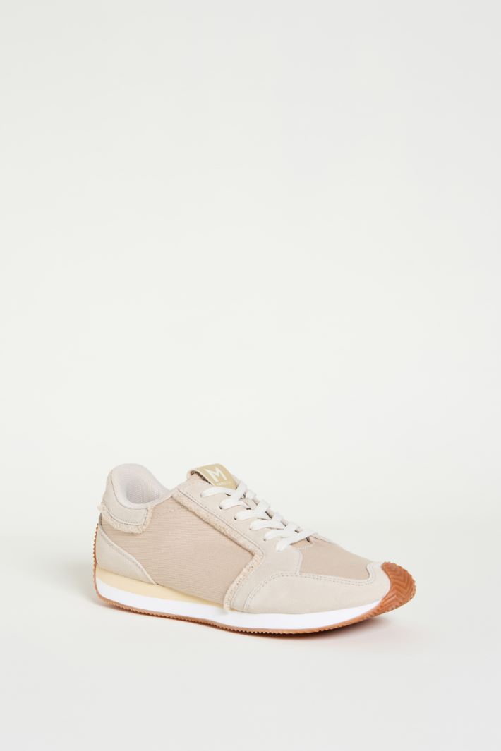 Canvas and leather trainers Intrend - 2