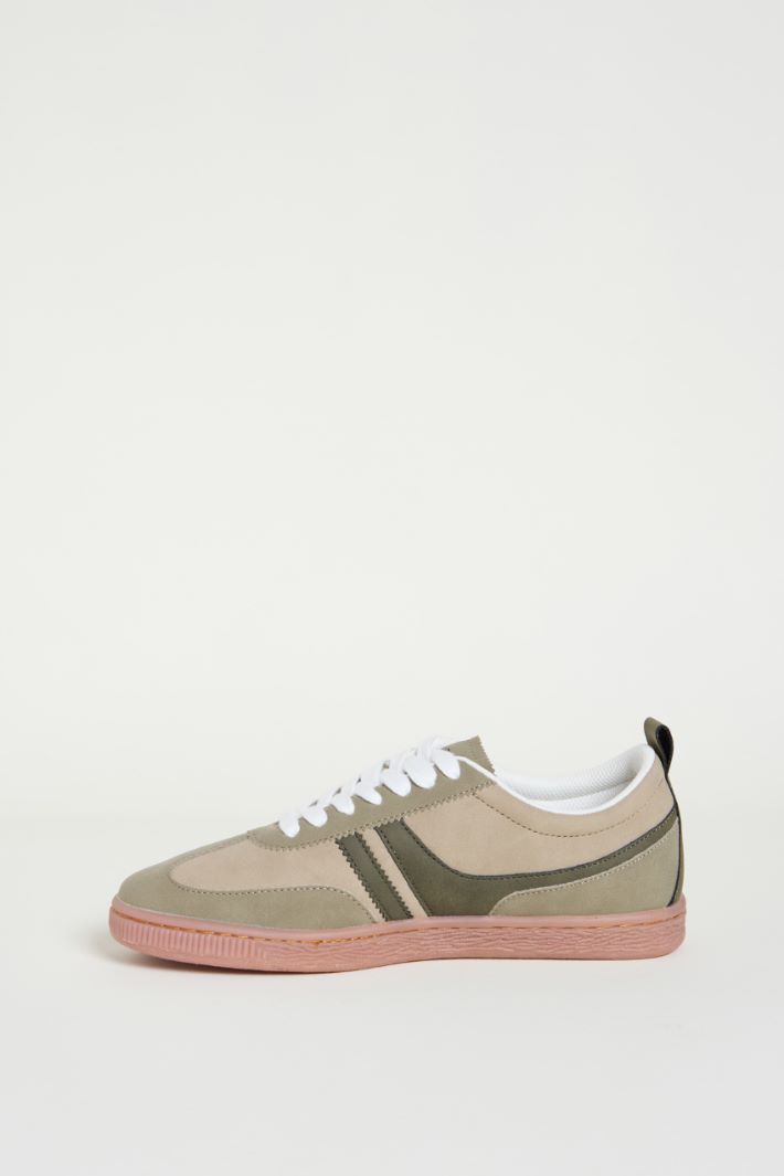 Colour-block jersey trainers Intrend - 3