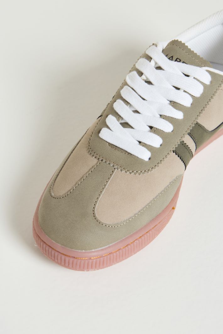 Colour-block jersey trainers Intrend - 4