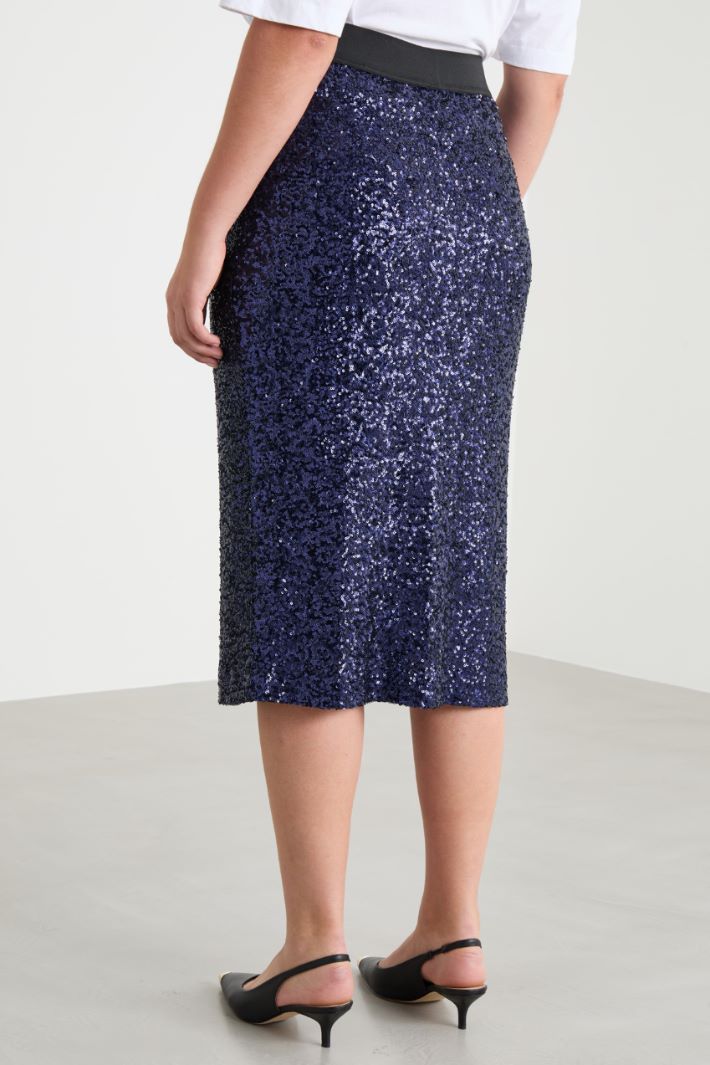 Sequin-embroidered tulle skirt Intrend - 4