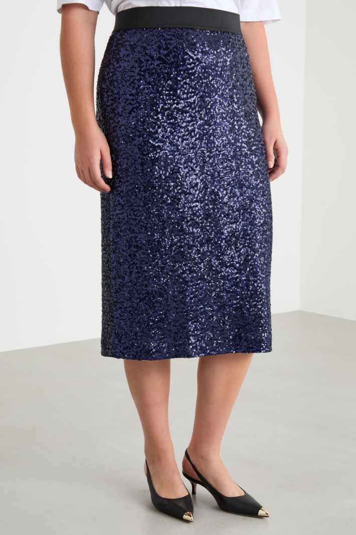 Sequin-embroidered tulle skirt Intrend - 2