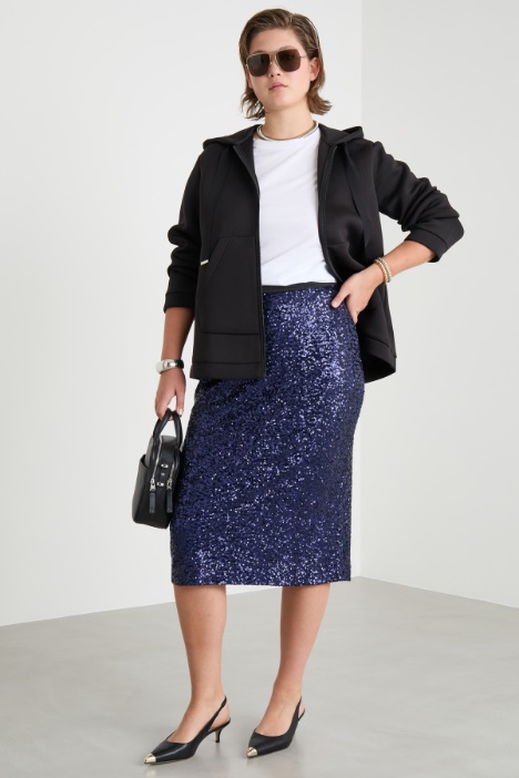 Sequin-embroidered tulle skirt Intrend