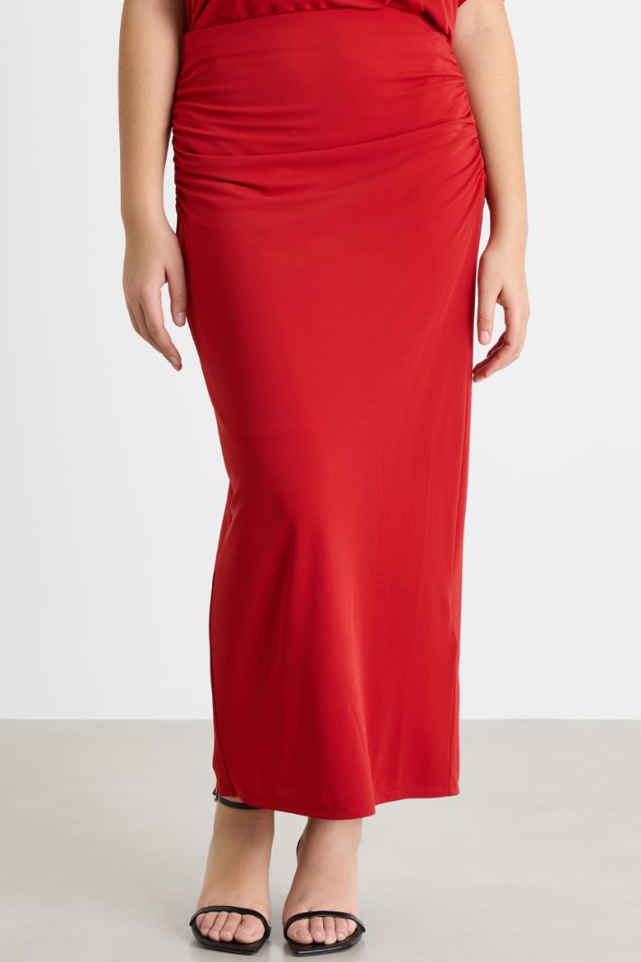 Long jersey pencil skirt Intrend - 2