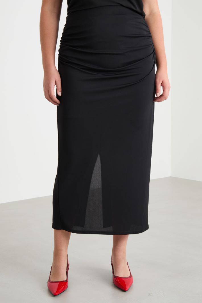 Long jersey pencil skirt Intrend - 2