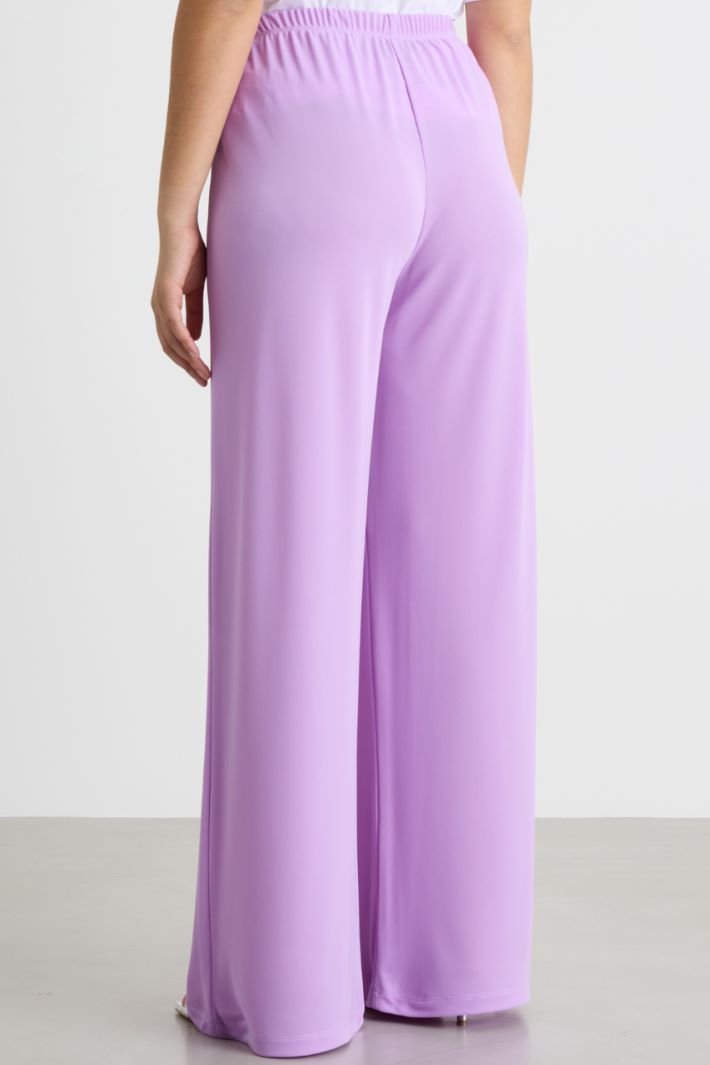 Wide-leg jersey trousers Intrend - 4