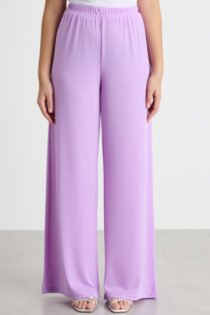 Wide-leg jersey trousers Intrend - 2
