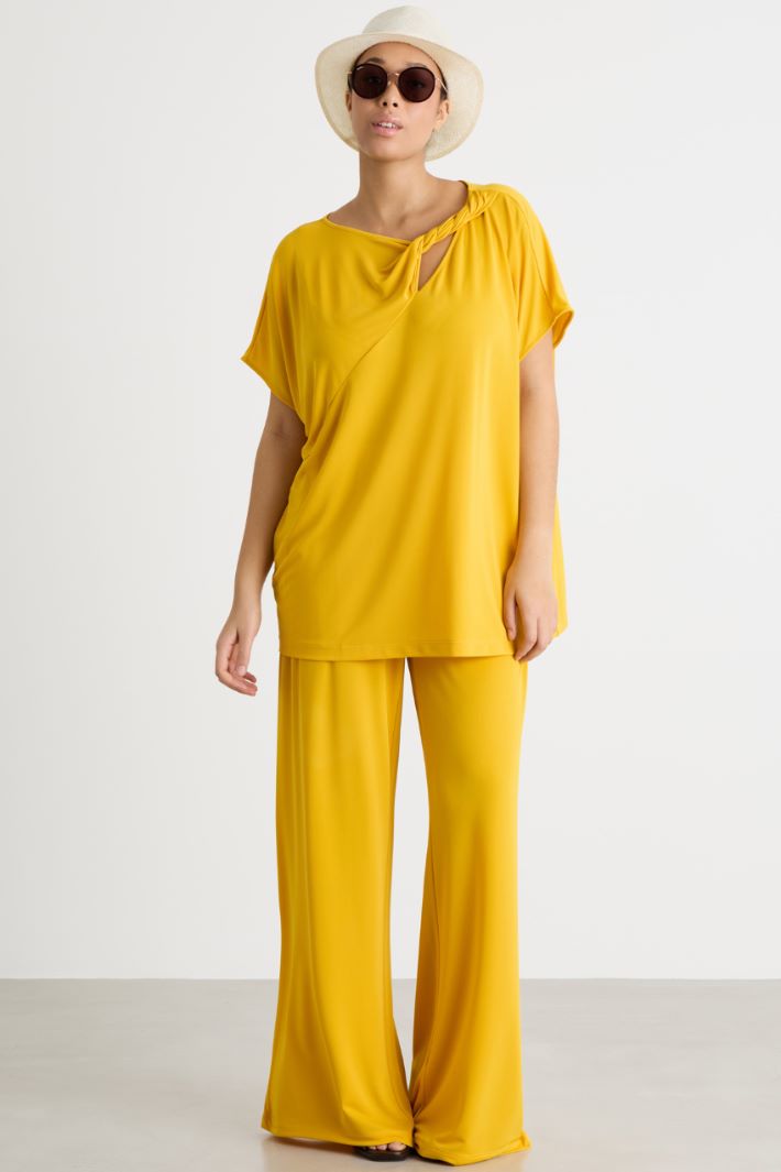 Wide-leg jersey trousers Intrend