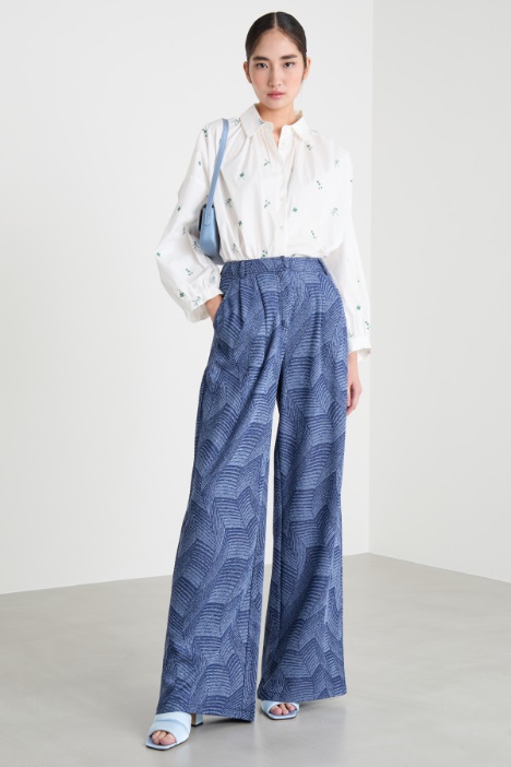 Jacquard jersey trousers Intrend