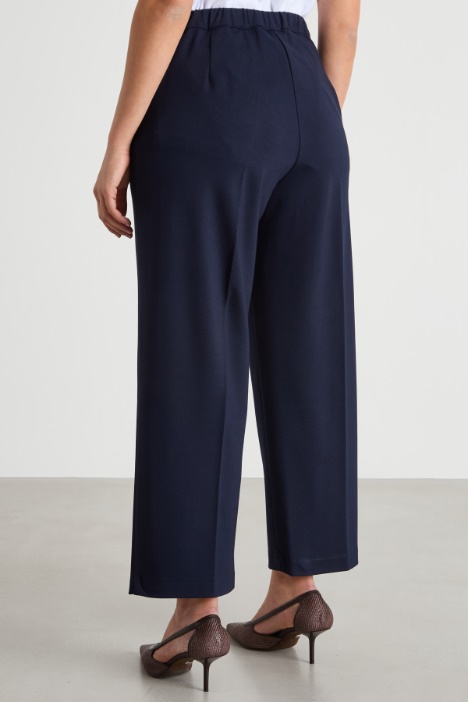 Pantalone cropped in jersey