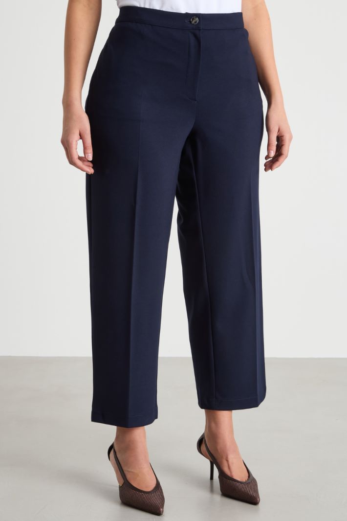 Cropped jersey trousers Intrend - 2