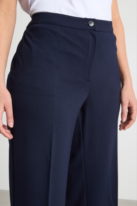 Pantalone cropped in jersey