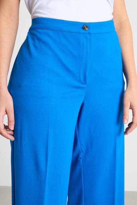 Pantalone cropped in jersey