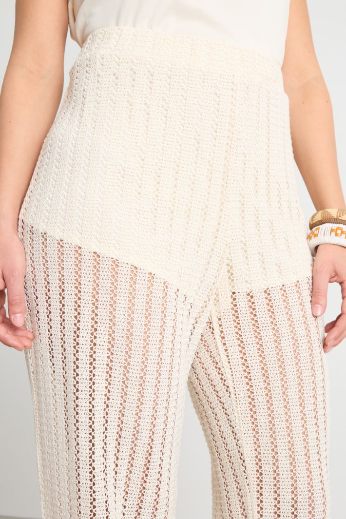 Crochet jersey trousers Intrend - 3