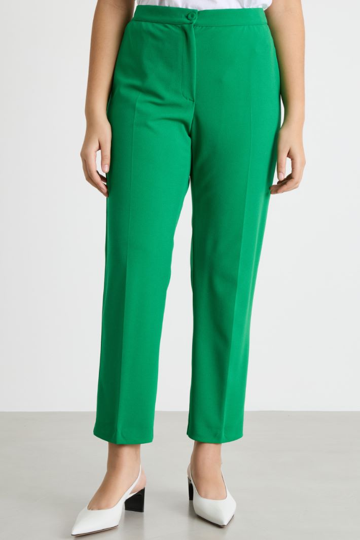 Pantalone slim in jersey stretch Intrend - 2