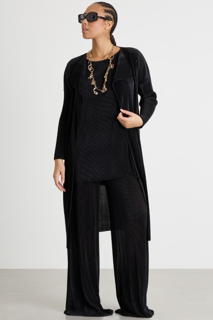 Pantaloni in jersey plissé Intrend