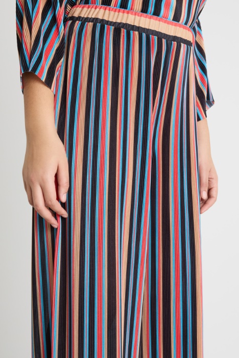 Pantaloni in jersey plissé