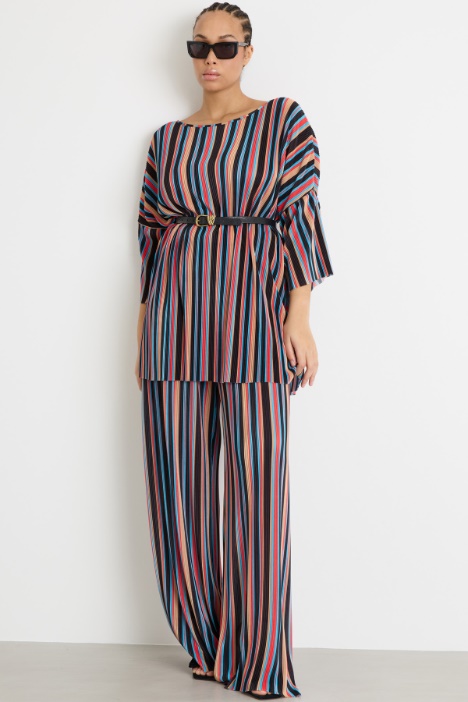 Pantaloni in jersey plissé Intrend