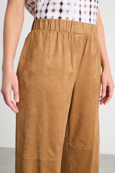 Pantalón de jersey con acabado aterciopelado