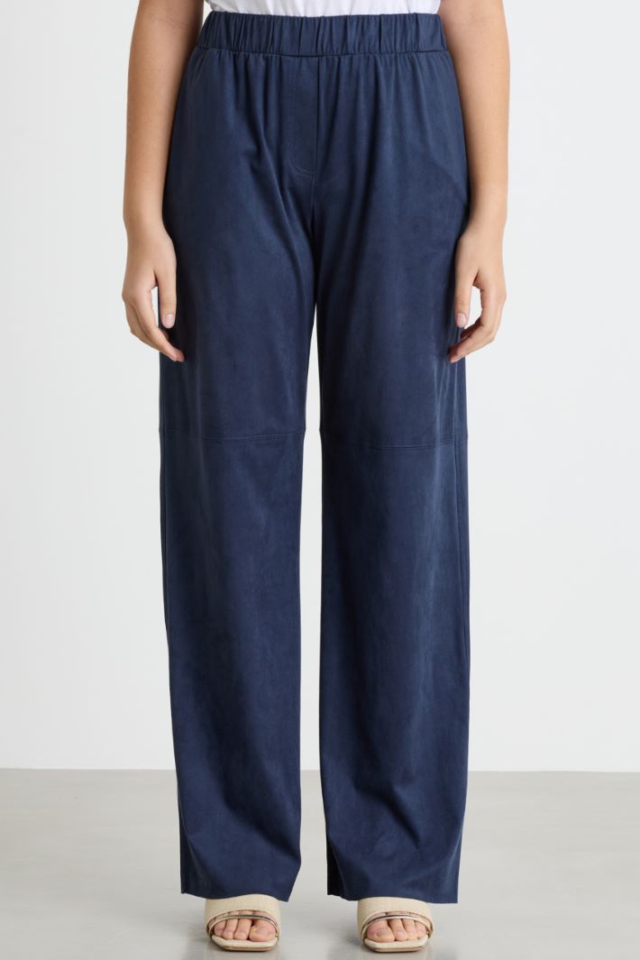 Pantaloni in jersey dal finish vellutato Intrend - 2