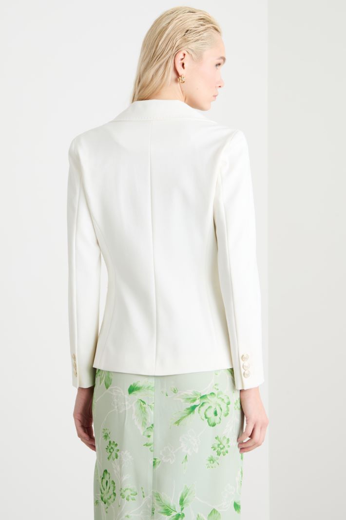 Slim-fit jersey blazer Intrend - 4