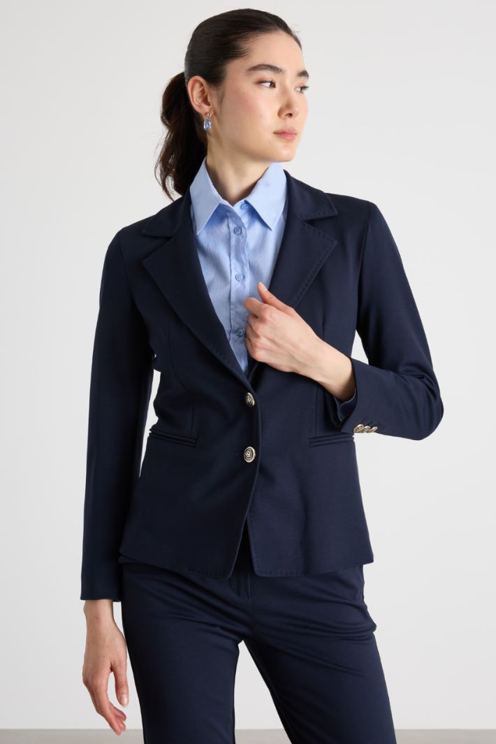 Slim-fit jersey blazer Intrend - 2