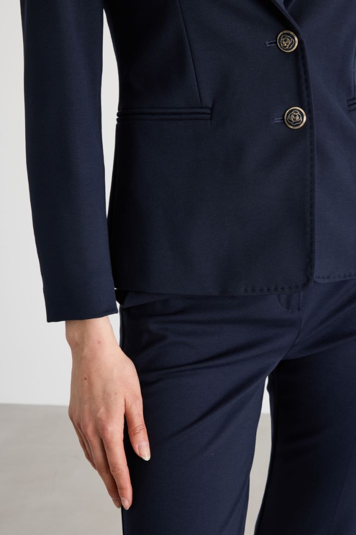 Slim-fit jersey blazer Intrend - 3