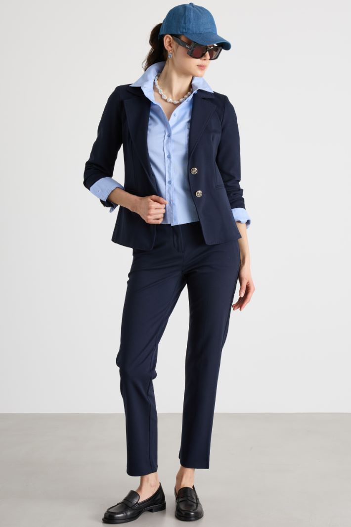 Slim-fit jersey blazer Intrend