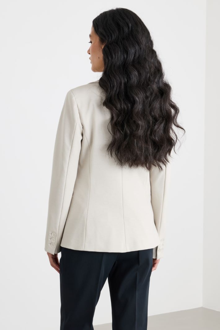Slim-fit jersey blazer Intrend - 4