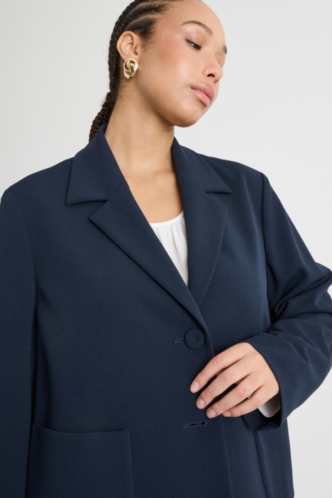 Blazer boxy con tasche maxi