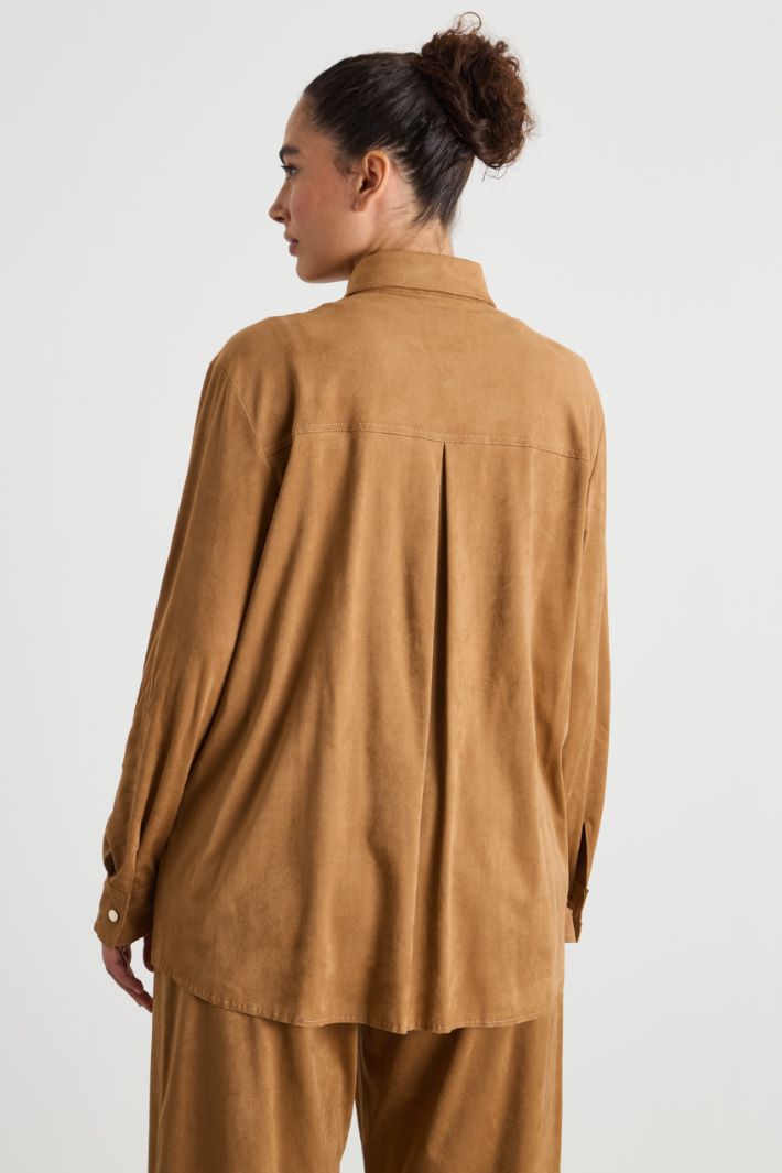 Jacket in velvet-finish fabric Intrend - 4