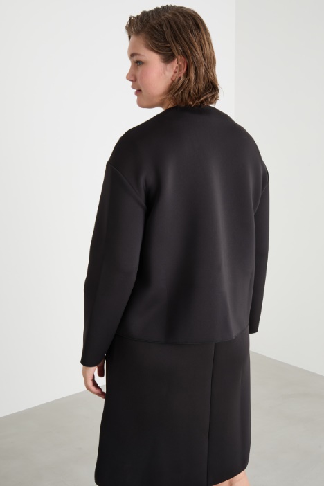 Giacca in tessuto compatto con ricami