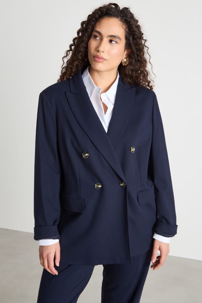 Blazer doppiopetto in jersey punto stoffa Intrend - 2