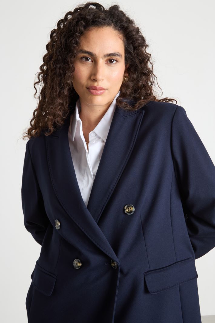 Blazer doppiopetto in jersey punto stoffa Intrend - 3