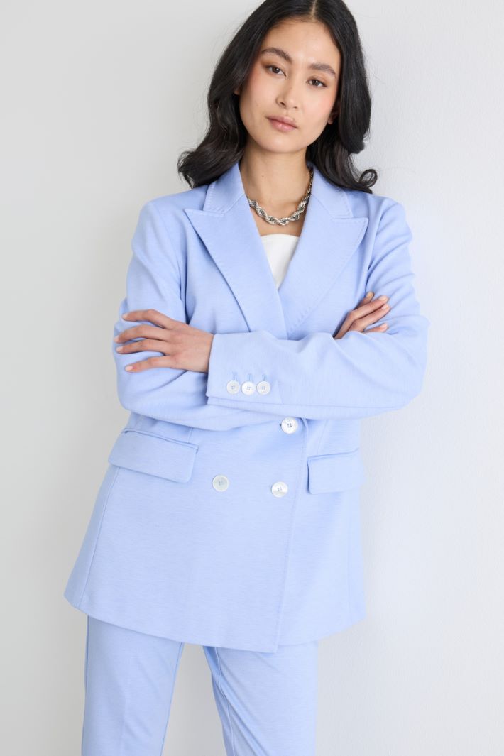 Blazer doppiopetto con rever a lancia Intrend - 2