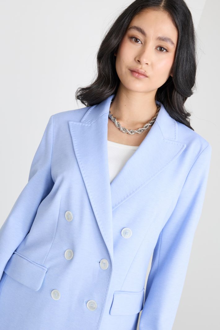 Blazer doppiopetto con rever a lancia Intrend - 3