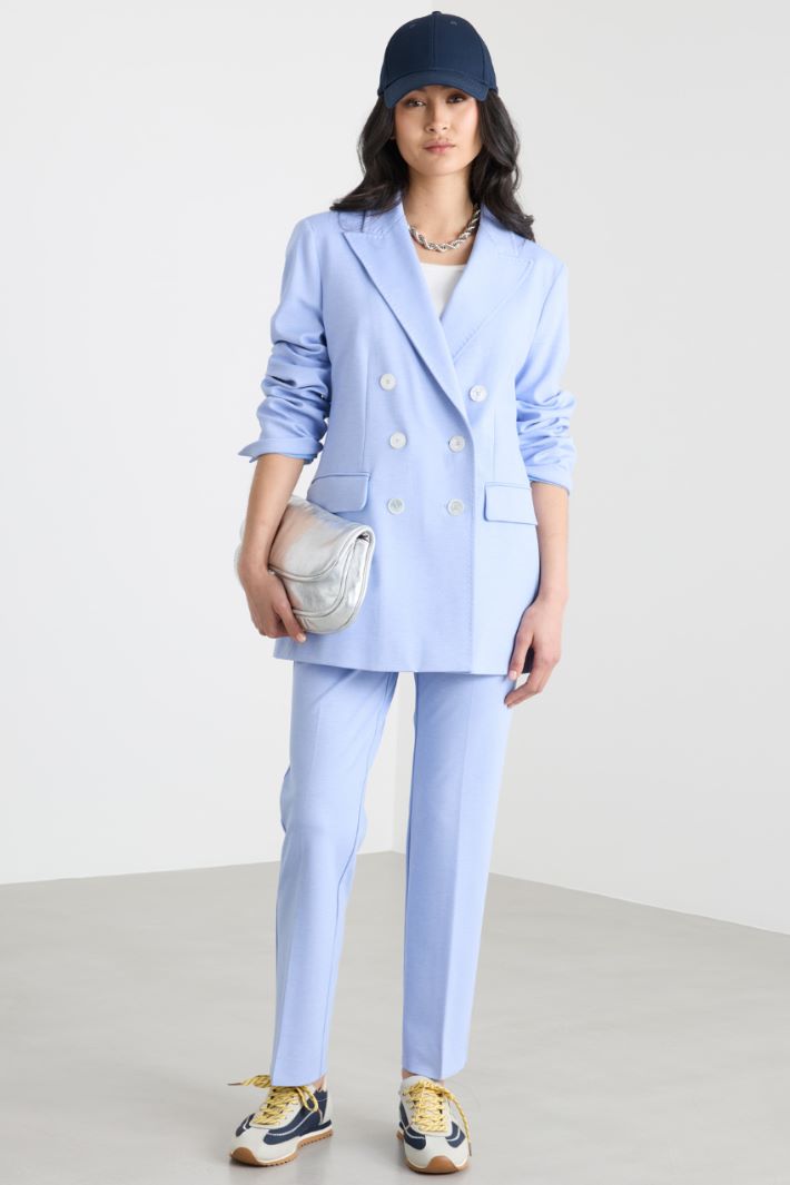 Blazer doppiopetto con rever a lancia Intrend