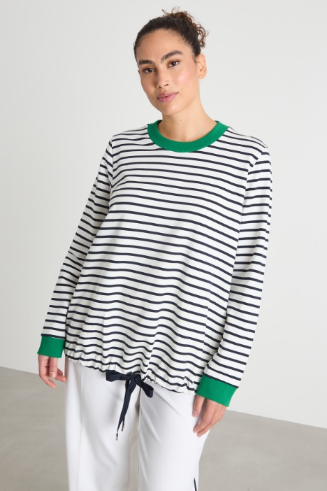 Drawstring-hem sweatshirt Intrend