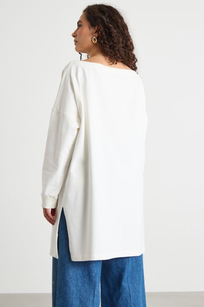 Sweatshirt with slits Intrend - 4