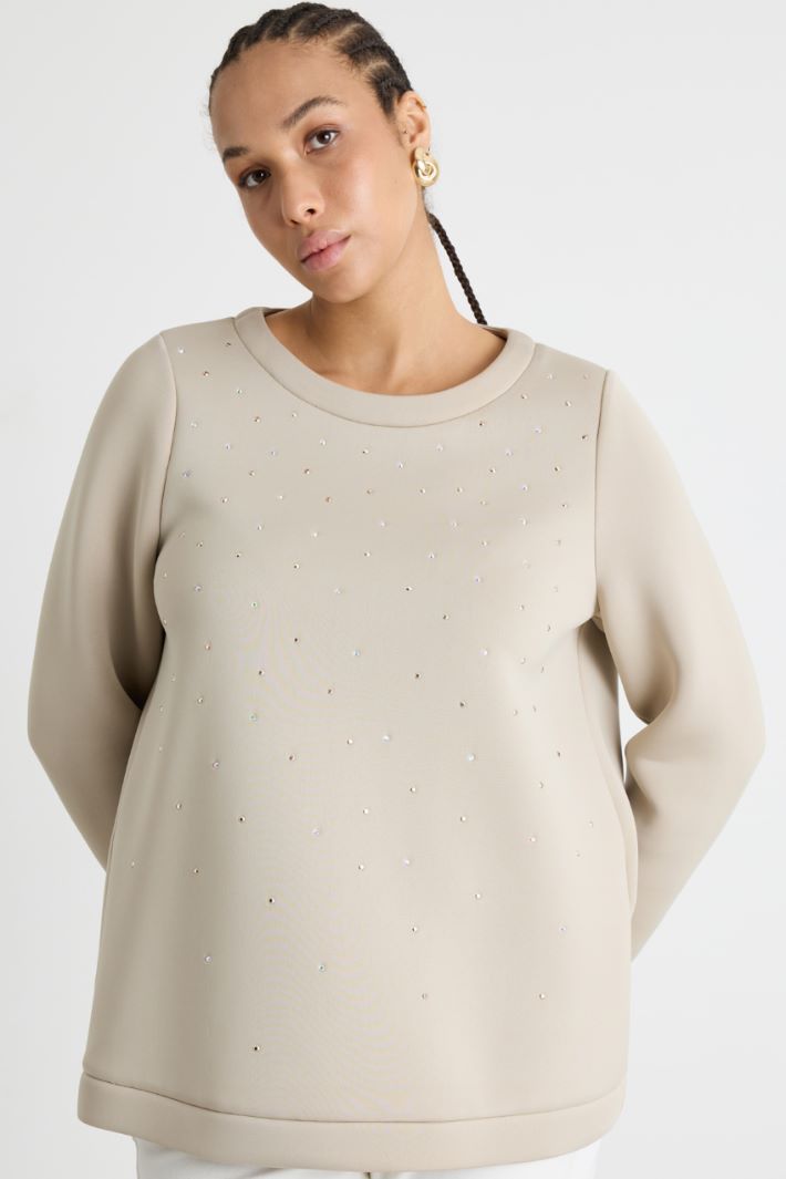 Rhinestone sweatshirt Intrend - 2