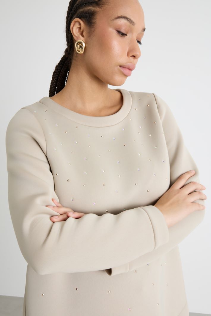 Rhinestone sweatshirt Intrend - 3