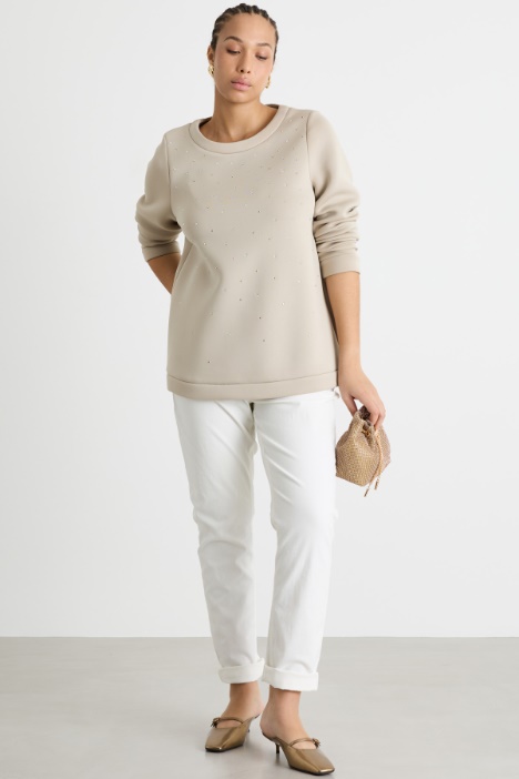 Rhinestone sweatshirt Intrend