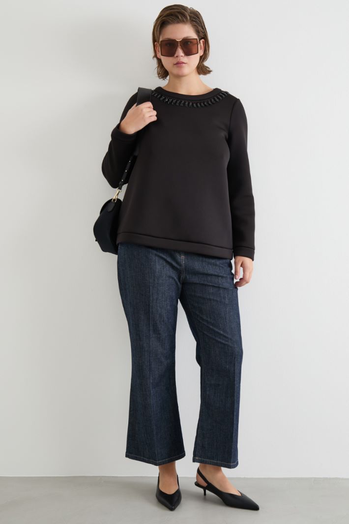 Rhinestone sweatshirt Intrend