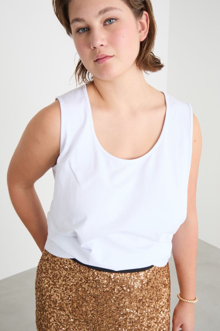 Stretch jersey vest Intrend - 3