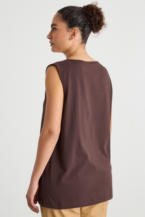 Canotta in jersey stretch