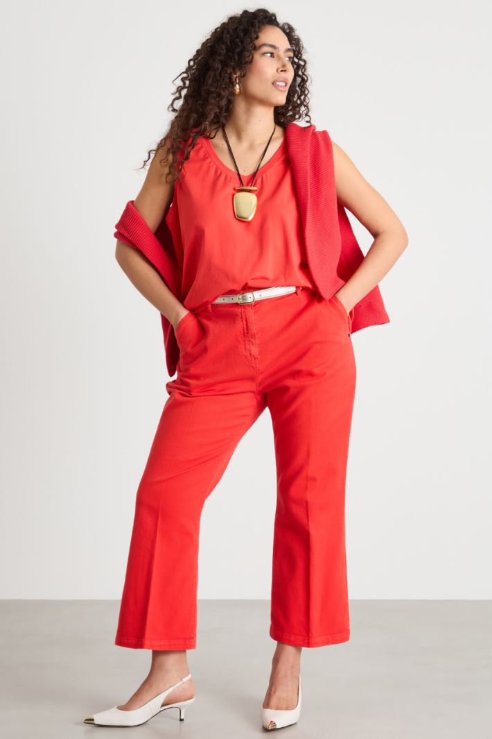 Relaxed-fit jersey vest top Intrend