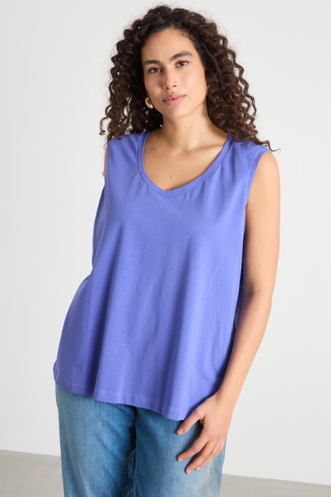 Relaxed-fit jersey vest top Intrend