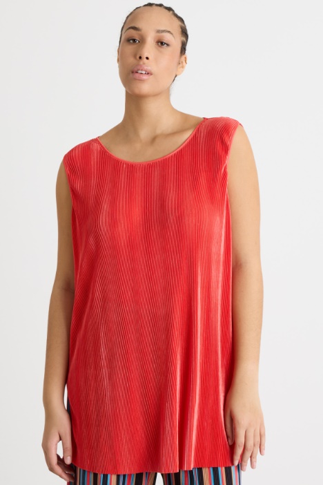 Top in jersey plissé Intrend