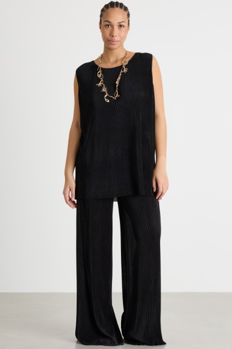 Top in jersey plissé Intrend