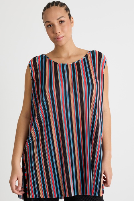 Top in jersey plissé Intrend